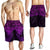 New Zealand Rugby All Purple Shorts for Men Silver Fern All Black Mix Ta Moko LT09