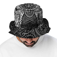 New Zealand Rugby All White Bucket Hat Silver Fern All Black Mix Ta Moko LT9