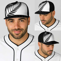 New Zealand Silver Fern Rugby Baseball Net Cap All Black Go Champions Maori Pattern - Polynesian Pride