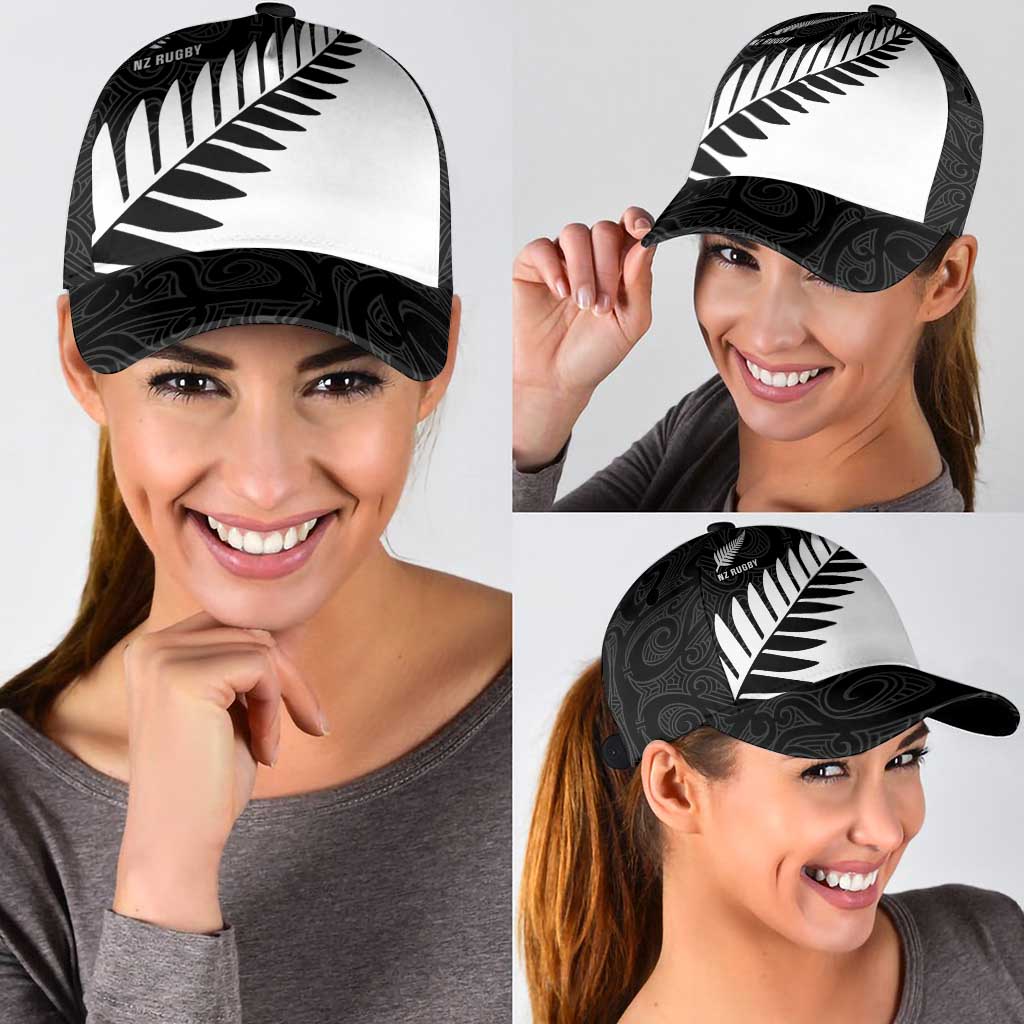 New Zealand Silver Fern Rugby Classic Cap All Black Go Champions Maori Pattern LT14