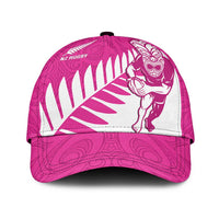New Zealand Silver Fern Rugby Classic Cap Go All Black Maori Pink Version LT14