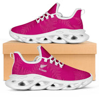 New Zealand Silver Fern Rugby Clunky Sneakers Go Aotearoa World Cup Pink Version - Polynesian Pride