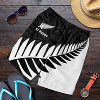 New Zealand Silver Fern Rugby Shorts for Men All Black Go Champions Maori Pattern - Polynesian Pride