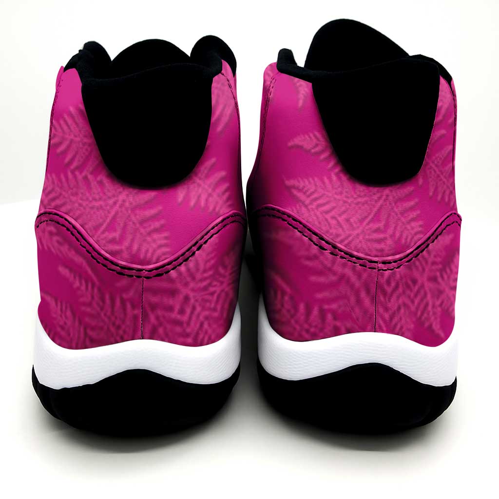 New Zealand Silver Fern Rugby Sneakers J11 Go Aotearoa World Cup Pink Version - Polynesian Pride