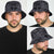 New Zealand Taiaha Maori Bucket Hat Minimalist Silver Fern All Black LT09