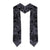 New Zealand Taiaha Maori Graduation Stole Minimalist Silver Fern All Black - Polynesian Pride