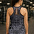 New Zealand Taiaha Maori Hollow Tank Top Minimalist Silver Fern All Black - Polynesian Pride