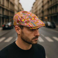 Niue Monuina e Kilisimasi Jeff Hat Pacific Patchwork Xmas Vibes - Polynesian Pride