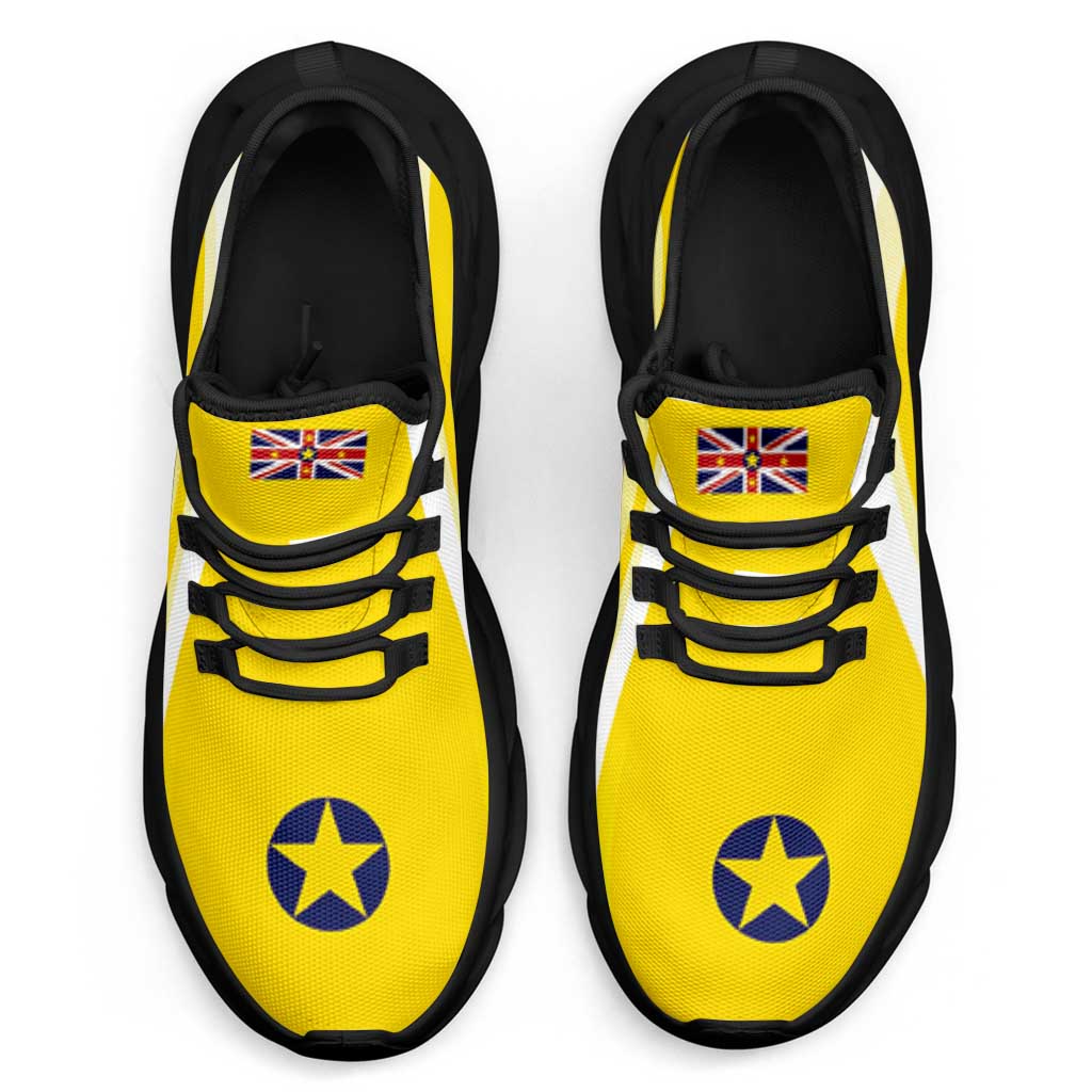 Niue The Rock Clunky Sneakers Flag-Inspired Curve Style