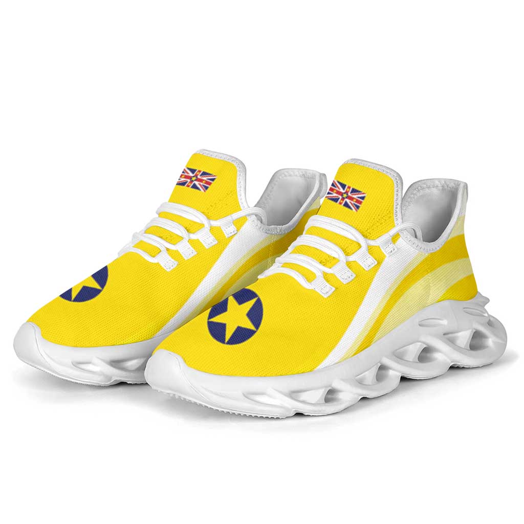 Niue The Rock Clunky Sneakers Flag-Inspired Curve Style