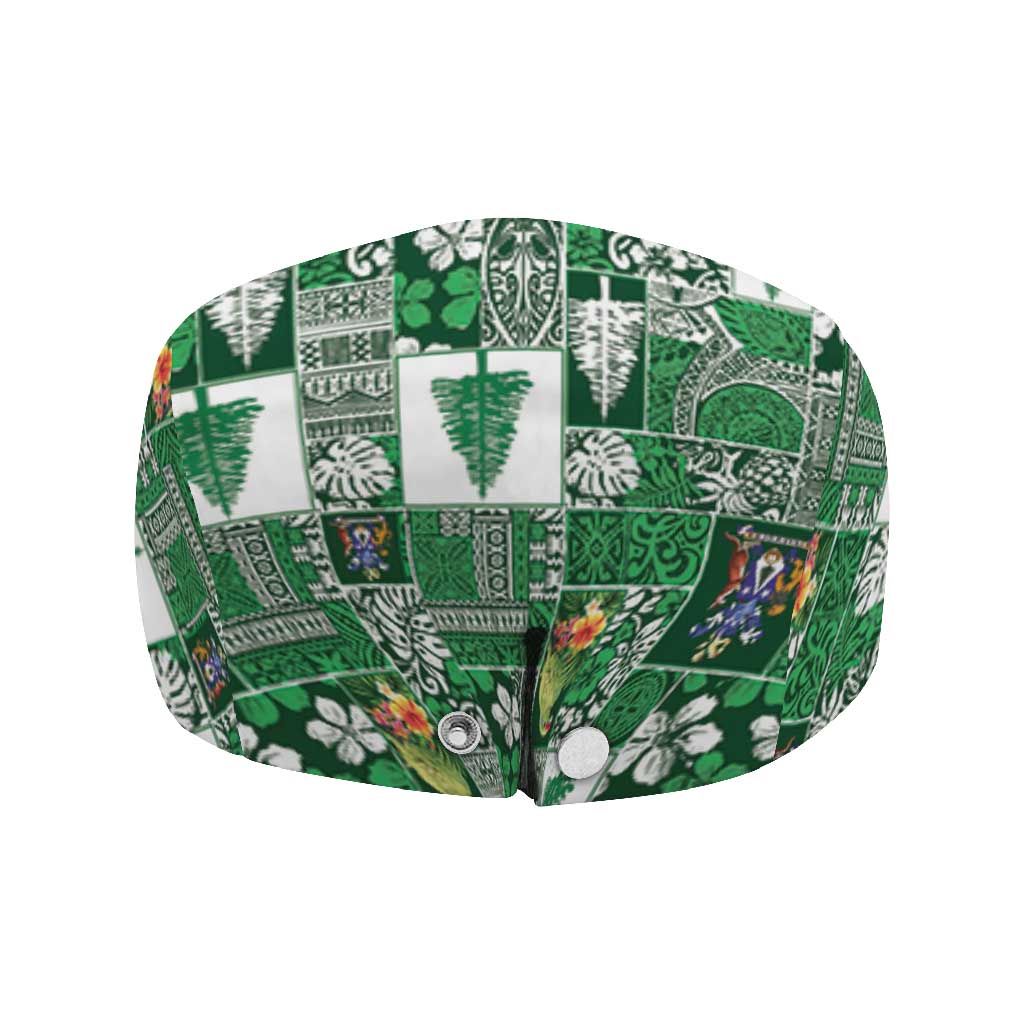 Norfolk Island Meri Krismas Jeff Hat Pacific Patchwork Xmas Vibes - Polynesian Pride
