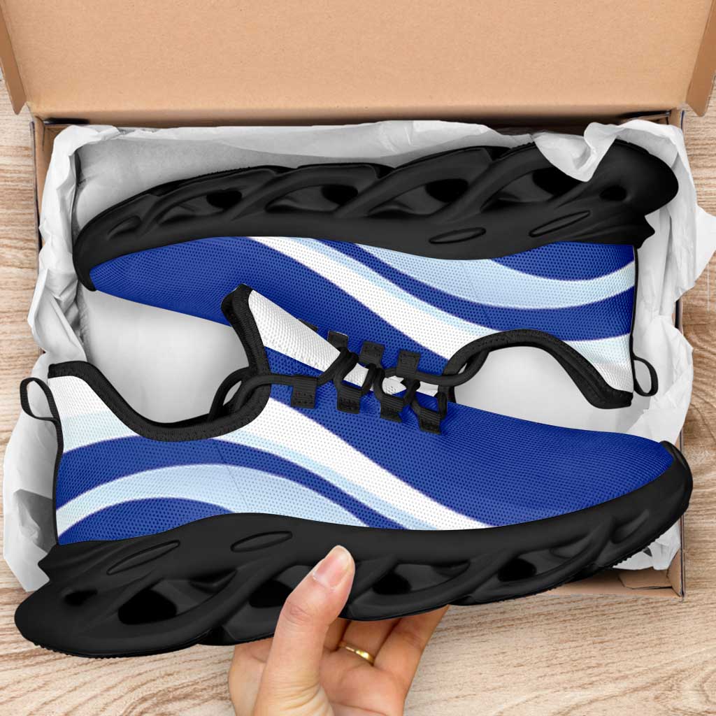 Northern Mariana Islands Clunky Sneakers Flag-Inspired Curve Style