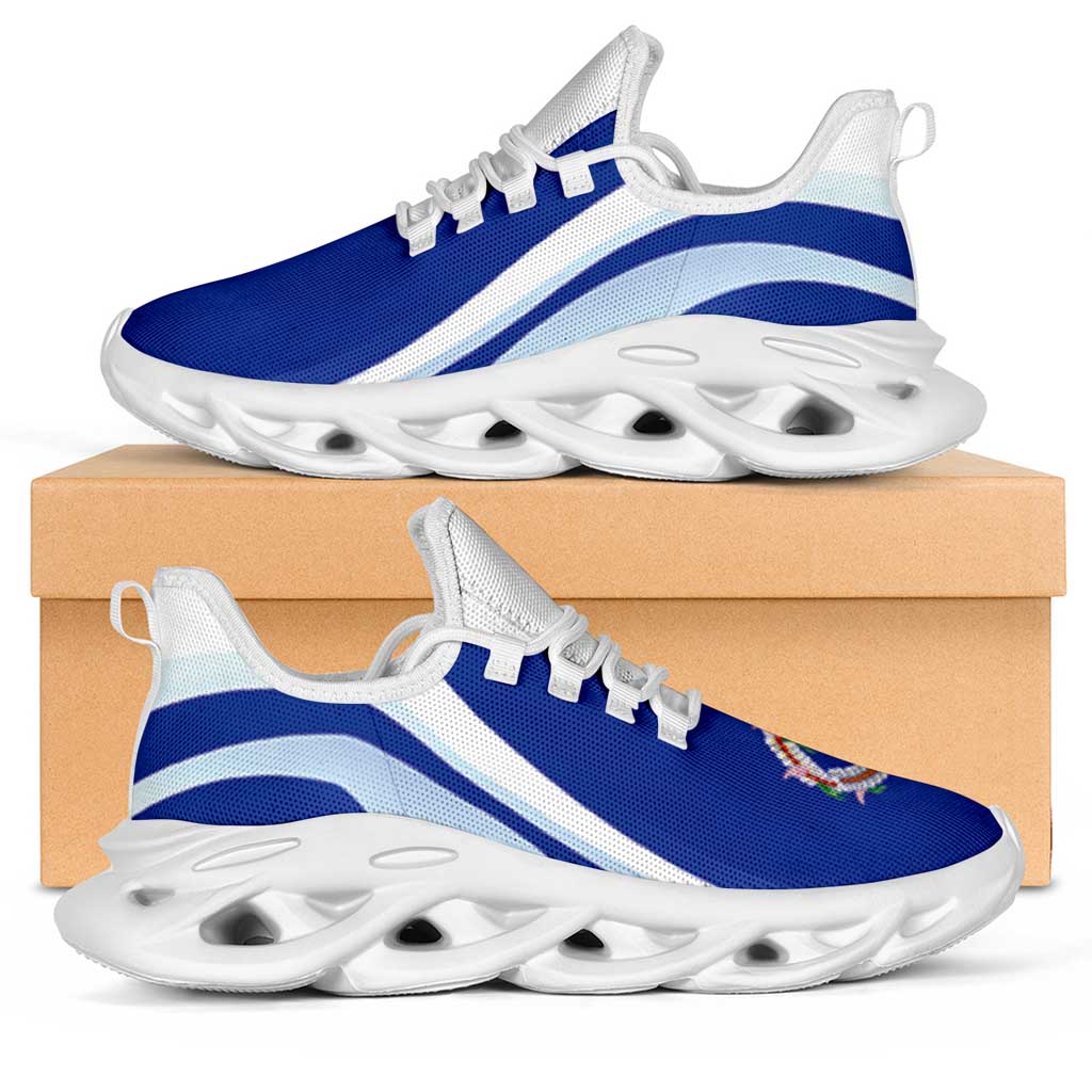 Northern Mariana Islands Clunky Sneakers Flag-Inspired Curve Style