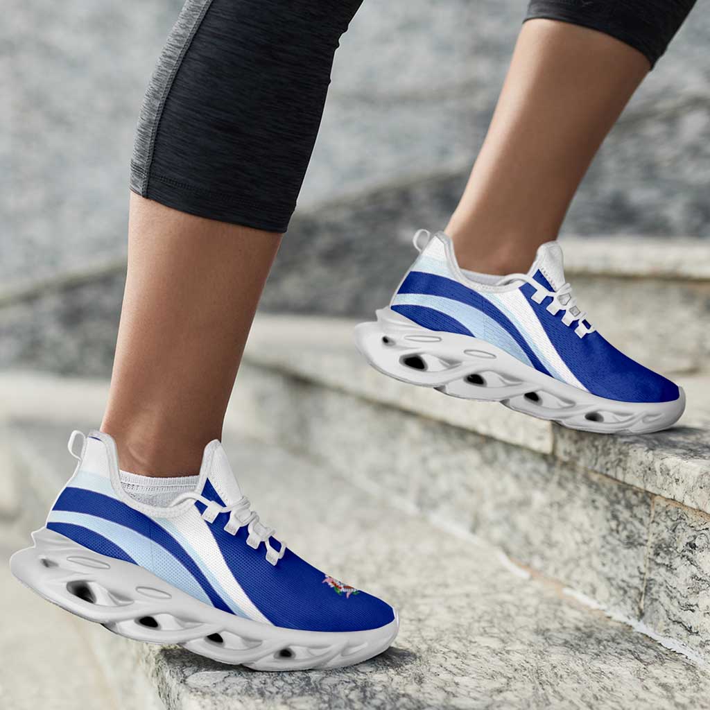 Northern Mariana Islands Clunky Sneakers Flag-Inspired Curve Style