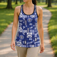 Northern Mariana Islands Magof Nochebuena Hollow Tank Top Pacific Patchwork Xmas Vibes - Polynesian Pride