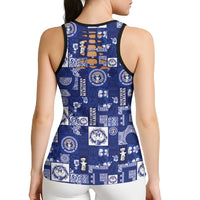 Northern Mariana Islands Magof Nochebuena Hollow Tank Top Pacific Patchwork Xmas Vibes - Polynesian Pride