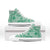 Omaomao Aloha Hawaii High Top Shoes Plumeria Lei With Palaka Motif - Polynesian Pride