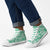 Omaomao Aloha Hawaii High Top Shoes Plumeria Lei With Palaka Motif - Polynesian Pride