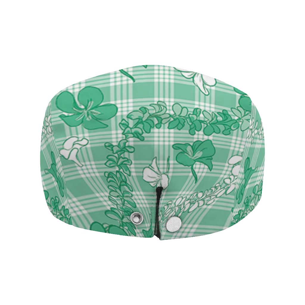 Omaomao Aloha Hawaii Jeff Hat Plumeria Lei With Palaka Motif - Polynesian Pride
