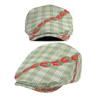 Omaomao Aloha Hawaii Jeff Hat Rosebud Lei With Palaka Motif - Polynesian Pride