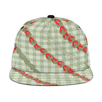Omaomao Aloha Hawaii Snapback Cap Rosebud Lei With Palaka Motif - Polynesian Pride