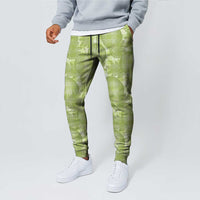Omaomao Hawaii Breadfruit Palaka Motifs Jogger Pants