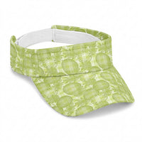 Omaomao Hawaii Breadfruit Palaka Motifs Sun Visor Cap