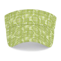 Omaomao Hawaii Breadfruit Palaka Motifs Sun Visor Cap
