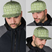 Omaomao Palaka Quilt Hawaii Snapback Cap Hawaiian Tropical Monstera Sea Turtle
