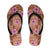 Orange Hawaii Hibiscus Tropical Flowers Motifs Flip Flops - Polynesian Pride