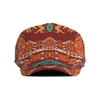 Oxblood Batik Papua-inspired Pattern Jeff Hat - Polynesian Pride