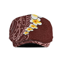Oxblood Tropical Plumeria Galaxy Polynesian Art Jeff Hat - Polynesian Pride