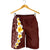 Oxblood Tropical Plumeria With Galaxy Polynesian Art Shorts for Men - Polynesian Pride