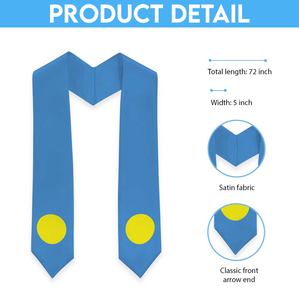 Palau Graduation Stole Flag Style