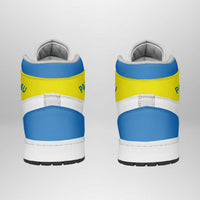 Palau High Sneakers AJ1 Coat Of Arms Flag Inspired