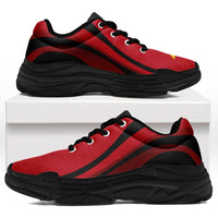 Papua New Guinea Chunky Sneakers Flag-Inspired Curve Style