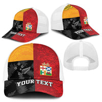 Personalised British Lions-AUNZ Mesh Trucker Cap Australia-New Zealand Indigenous Motif - Polynesian Pride