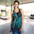 New Zealand Darts Women Racerback Tank Happiness Is A Tight Threesome Maori Paua Shell LT14