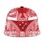 Personalised Toa Samoa Rugby Spirit Snapback Cap Red Samoan Tribal Pattern - Polynesian Pride