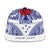 Personalised Toa Samoa Rugby Spirit Snapback Cap White Samoan Tribal Pattern - Polynesian Pride