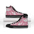 Pink Aloha Hawaii High Top Shoes Monstera Hibiscus Plumeria Seamless Vibes - Polynesian Pride