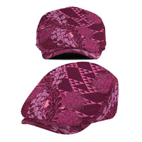 Pink Aloha Hawaii Jeff Hat Hawaiian Kakau Ohia Lehua Lei - Polynesian Pride
