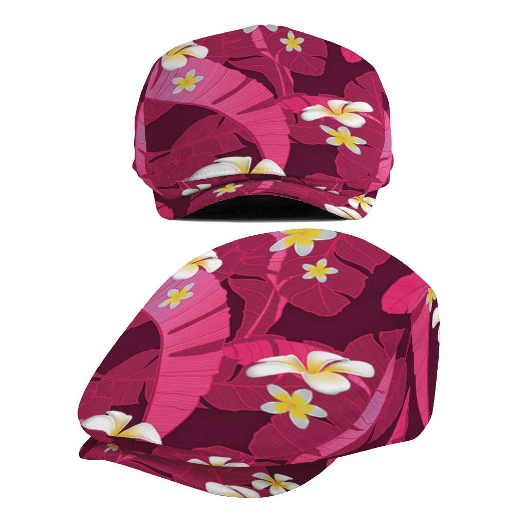 Pink Banana Leaf Hawaii Jeff Hat Lau Maia Plumeria Tropical Summer Vibes