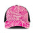 Pink Gradient Polynesia Baseball Net Cap Hawaiian Tribal Hammerhead Shark Tattoo - Polynesian Pride