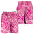 Pink Gradient Polynesia Shorts for Men Hawaiian Tribal Hammerhead Shark Tattoo - Polynesian Pride