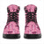 Pink Palaka Hawaii Cowboy All Season Boots Puakenikeni Lei Paniolo Papale Seamless Vibes - Polynesian Pride