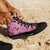 Pink Palaka Hawaii Cowboy High Top Shoes Puakenikeni Lei Paniolo Papale Seamless Vibes - Polynesian Pride