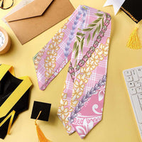 Pink Palaka Hawaii Leis Graduation Stole Hawaiian-plaid Elegant Tropical Vibes - Polynesian Pride