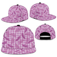 Pink Palaka Hawaii Palapalai Snapback Cap Hawaiian Fern