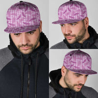 Pink Palaka Hawaii Palapalai Snapback Cap Hawaiian Fern